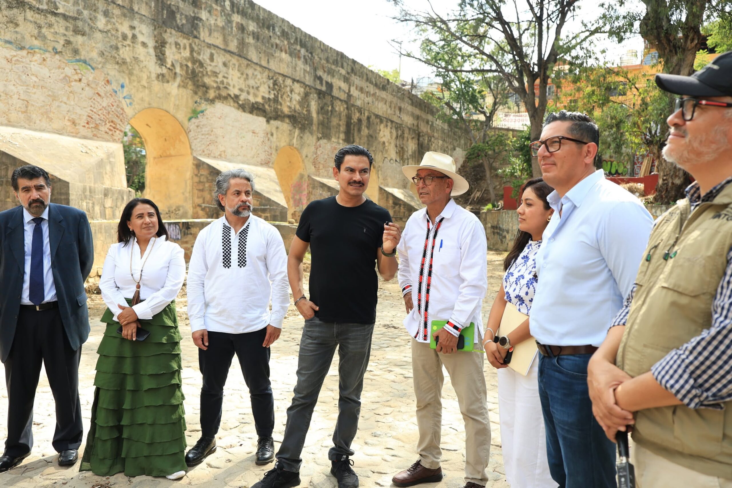 Suman esfuerzos para rehabilitar el histórico Acueducto de San Felipe del Agua