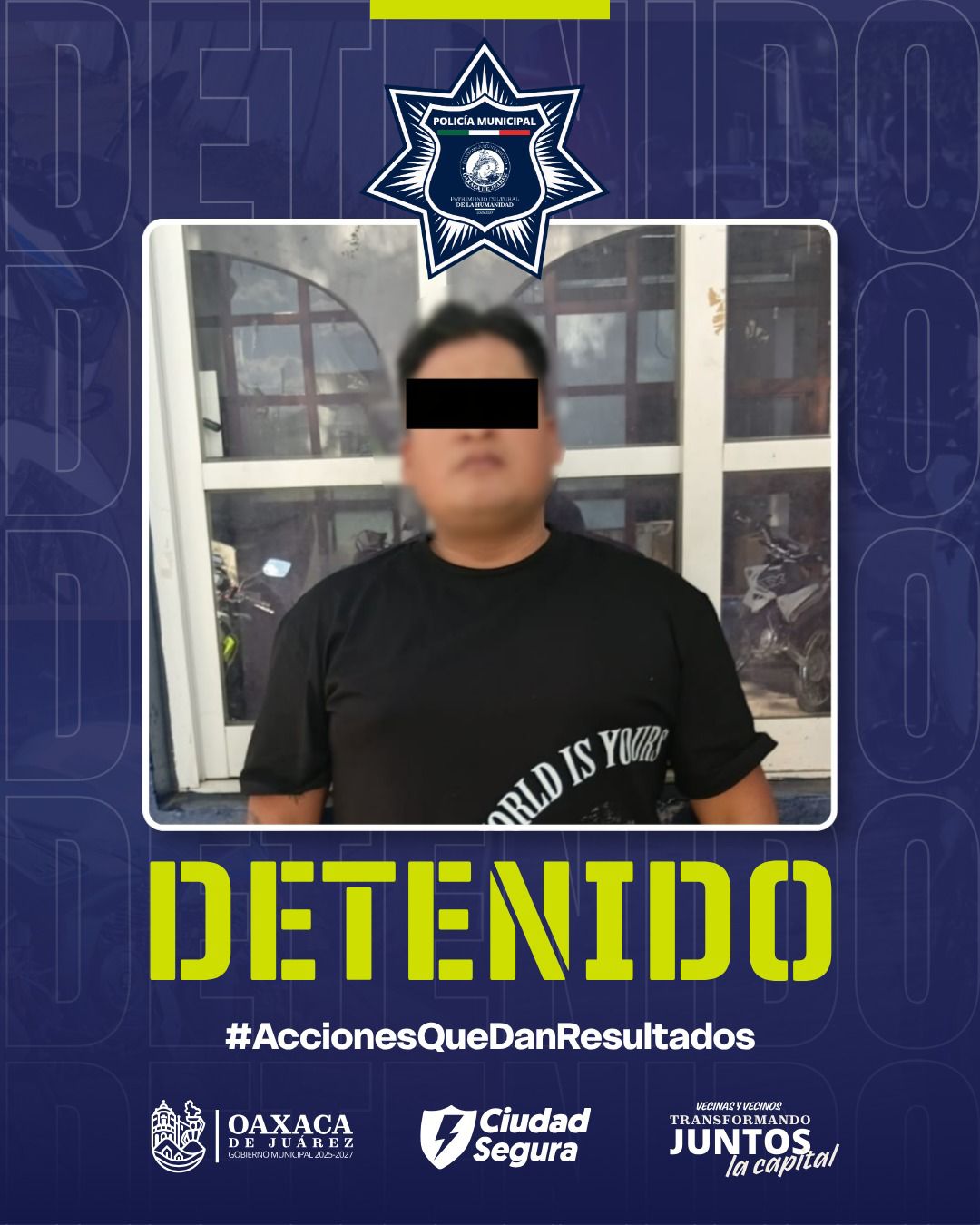 Detenido por presunta violencia familiar en la colonia Unión