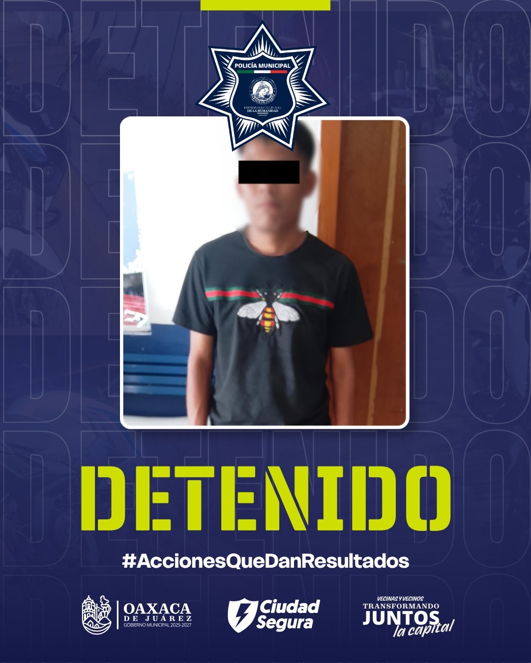 Detienen a persona por presunto robo de pertenencias a una menor en el Centro Histórico