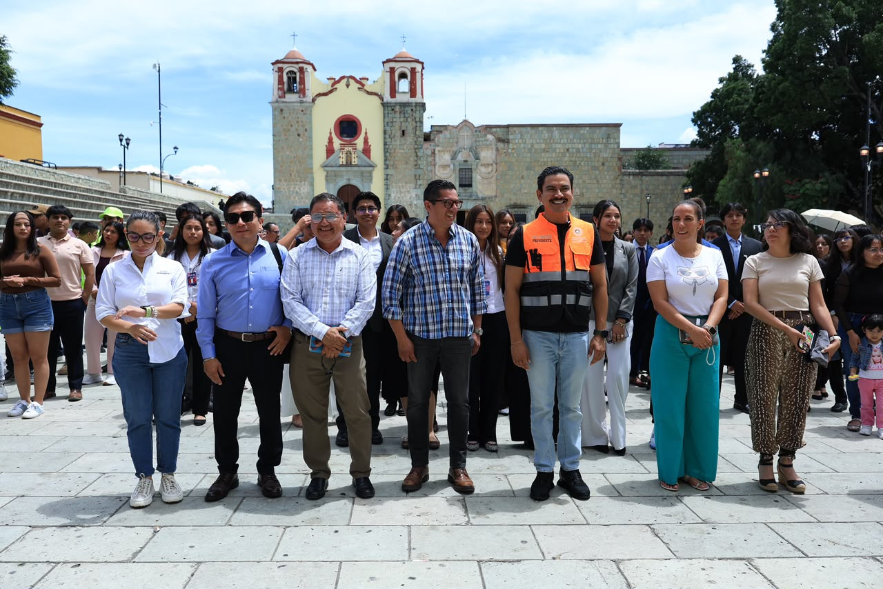 Oaxaca de Juárez participa en el Segundo Simulacro Nacional 2026