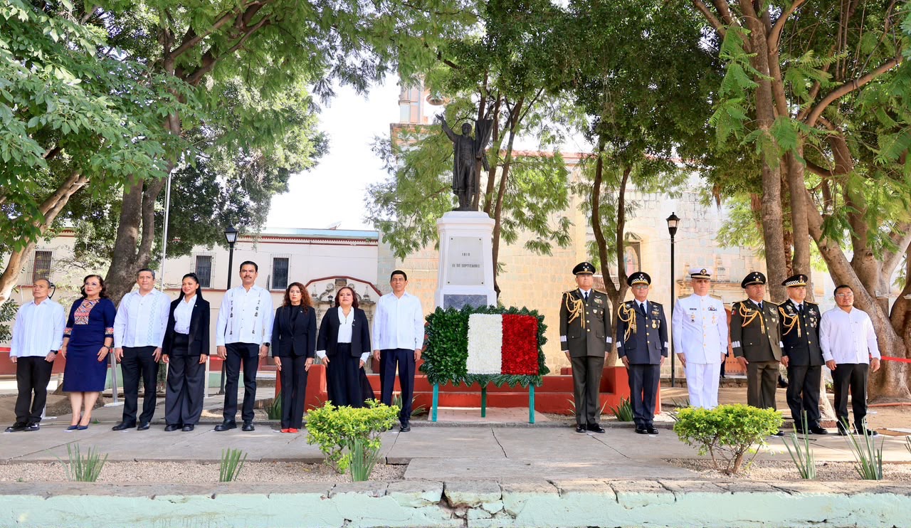 Oaxaca conmemora el 216 aniversario del inicio de la Independencia de México