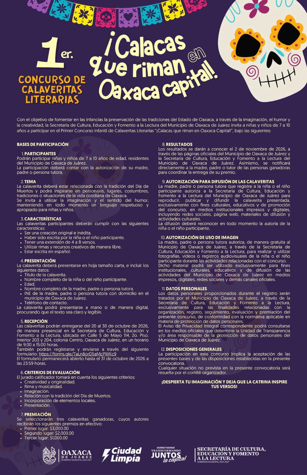 Despierta tu imaginación y deja que la Catrina inspire tus versos